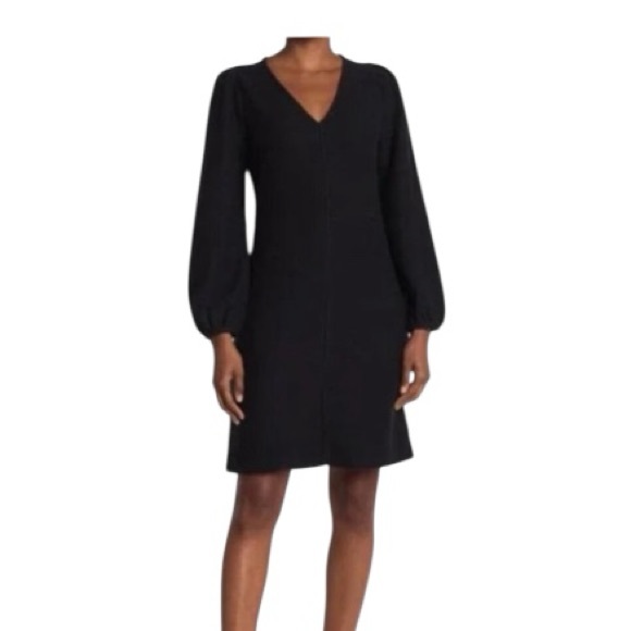 Madewell Dresses & Skirts - Madewell | Black puff sleeve Knit dress
